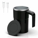 380ML Electric Coffee Self Mixing Mug IP67 Waterproof Coffee Stirring Mug USB Charging Digital Display Automatic Magnetic Cup