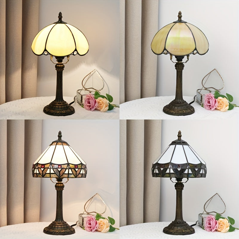 Art Deco Glass Table Lamp – Elegant Floral Design