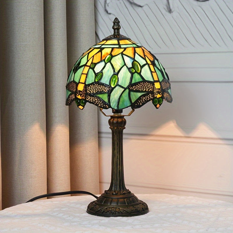 Art Deco Glass Table Lamp – Elegant Floral Design