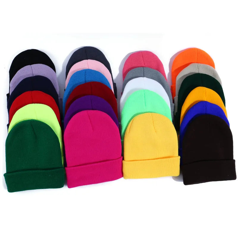 NEW Winter Hats Beanies Knitted Solid Cute Hat Girls Autumn Female Beanie Caps Warmer Bonnet Ladies Casual Cap