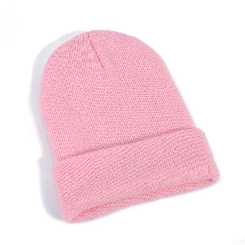NEW Winter Hats Beanies Knitted Solid Cute Hat Girls Autumn Female Beanie Caps Warmer Bonnet Ladies Casual Cap
