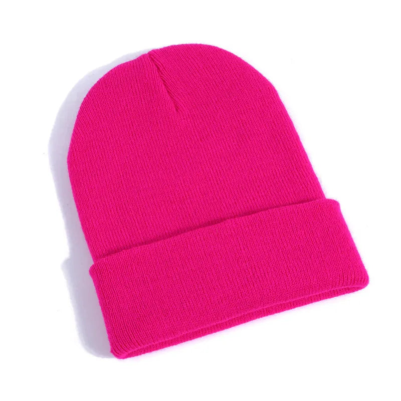 NEW Winter Hats Beanies Knitted Solid Cute Hat Girls Autumn Female Beanie Caps Warmer Bonnet Ladies Casual Cap