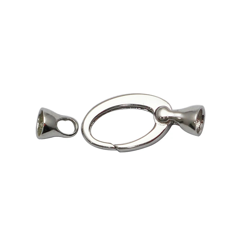 Beadsnice Pure Silver Connector Lobster Claw Clasps For Pearl Necklaces Fashion Jewelrys ID37138