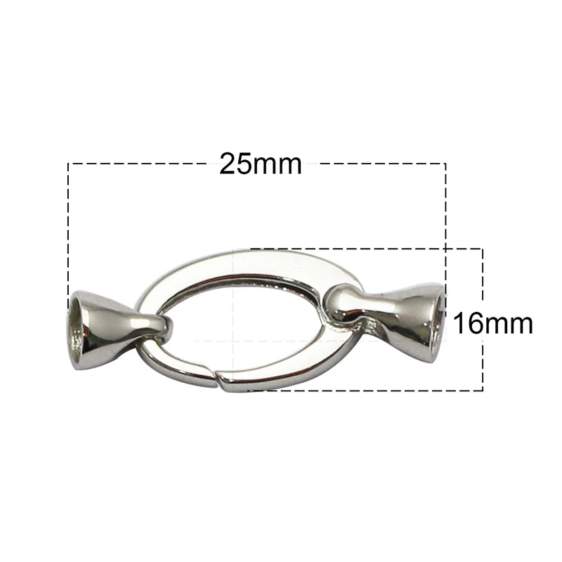 Beadsnice Pure Silver Connector Lobster Claw Clasps For Pearl Necklaces Fashion Jewelrys ID37138