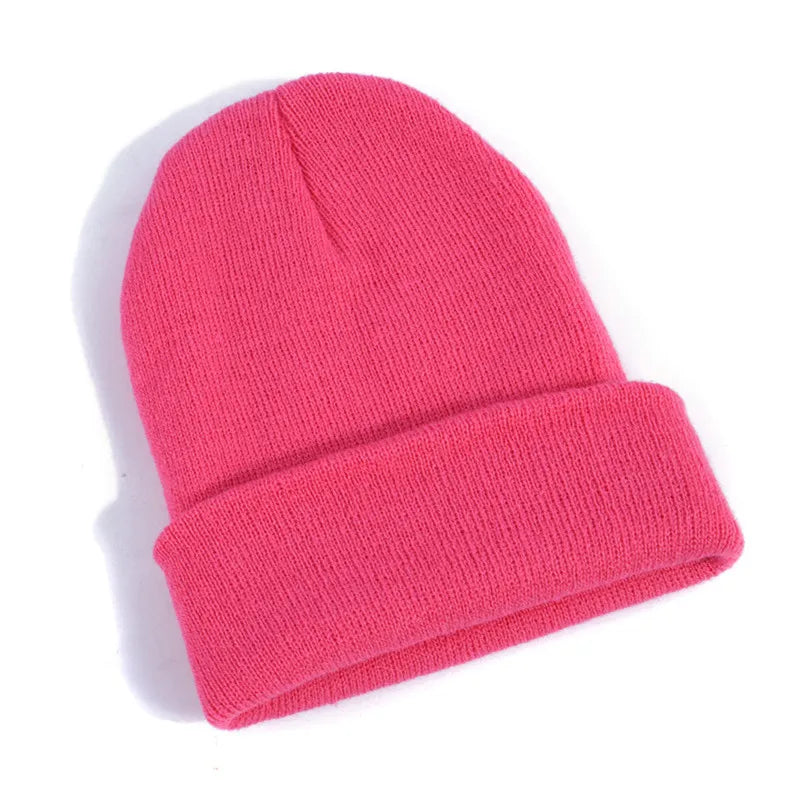 NEW Winter Hats Beanies Knitted Solid Cute Hat Girls Autumn Female Beanie Caps Warmer Bonnet Ladies Casual Cap