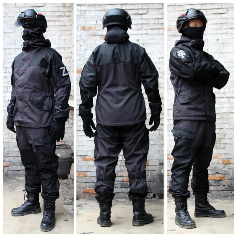 Russian GORKA-3M Combat Suit Men Smock Jacket + Pants 2 Pieces Set Multi Pocket Wear-resistant BDU Special Forces Clothing Male