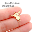 5Pcs/Lot Wild Animal Pendants Stainless Steel Wolf/Cat/ Dog Pet Charms for DIY Necklace Bracelet Earrings Jewelry Making Finding