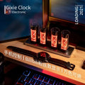 Digital Nixie Glow Tube Clock Metal Wood RGB Table Clock LED Silent Luxury Electronic Desktop Clocks Vintage Digital Watch Gift