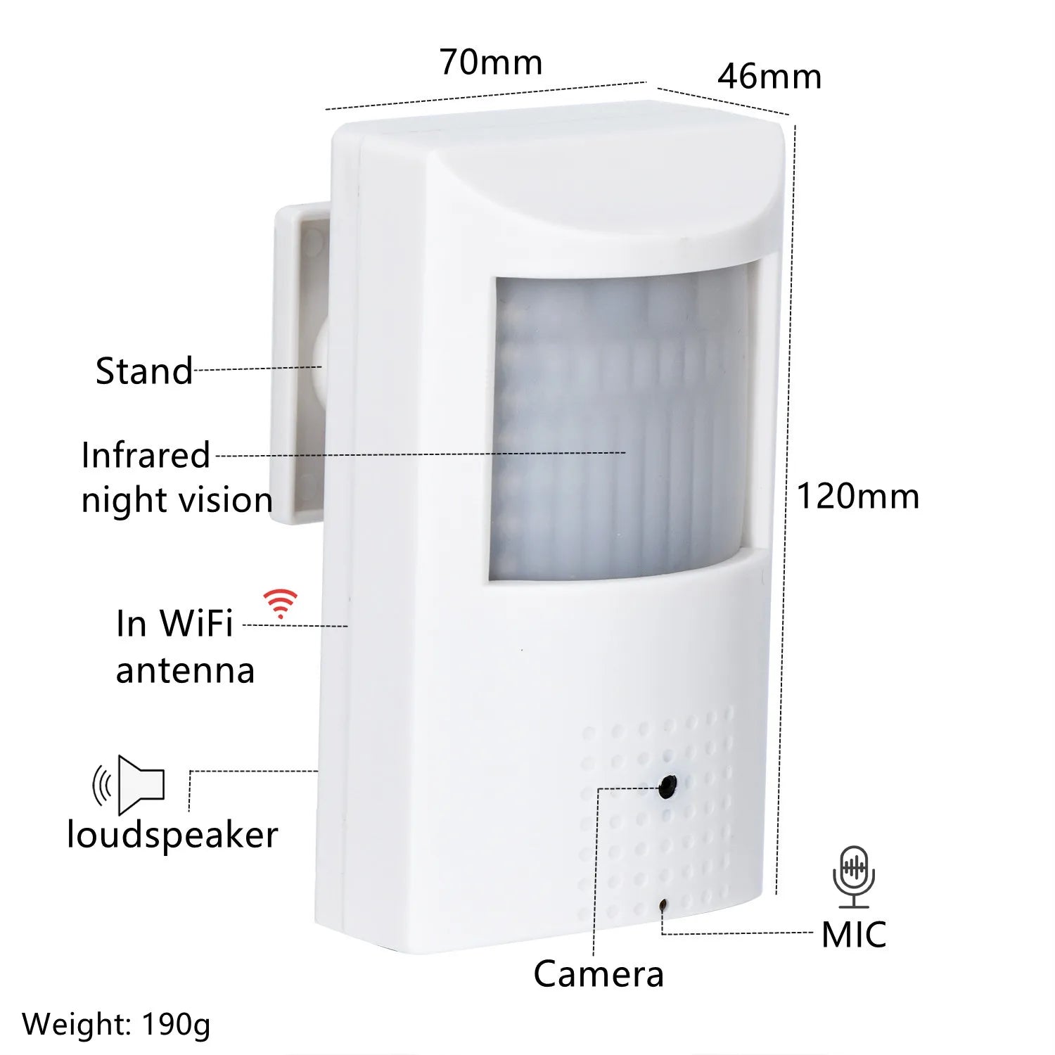 XMEY ICSEE 5MP POE WIFI Audio Camera 940nm Invisible PIR Night Vision HD Mini Indoor LED IR Security CCTV System Video Camera