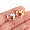 5Pcs/Lot Wild Animal Pendants Stainless Steel Wolf/Cat/ Dog Pet Charms for DIY Necklace Bracelet Earrings Jewelry Making Finding