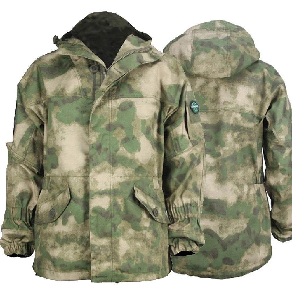 Russian GORKA-3M Combat Suit Men Smock Jacket + Pants 2 Pieces Set Multi Pocket Wear-resistant BDU Special Forces Clothing Male