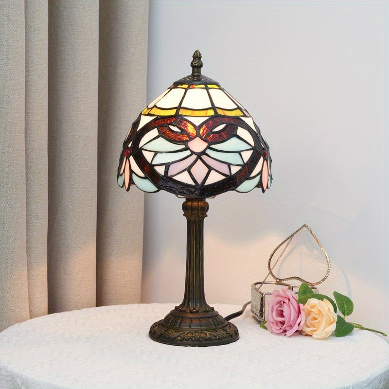 Art Deco Glass Table Lamp – Elegant Floral Design