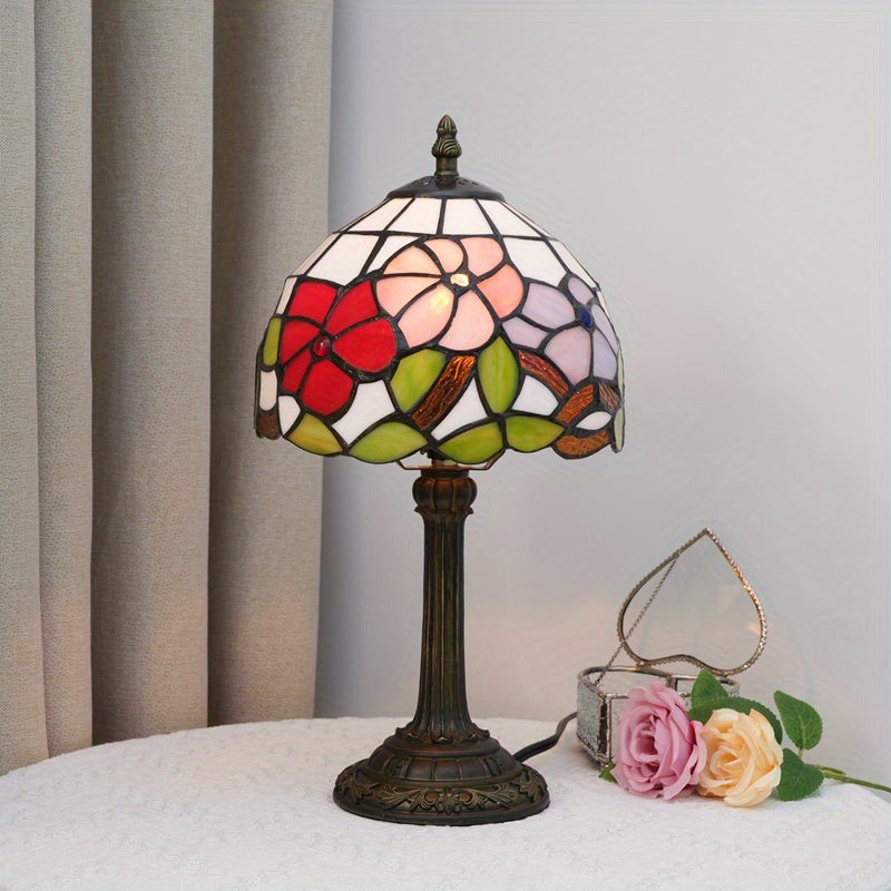Art Deco Glass Table Lamp – Elegant Floral Design