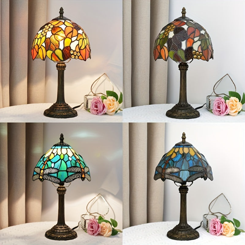 Art Deco Glass Table Lamp – Elegant Floral Design