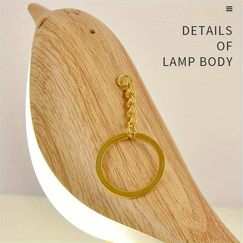 Cute Bird LED Desk Lamp – Rechargeable Touch Night Light with Aromatherapy